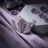image:imagePurple Butterfly Brooches for WomenCrystal Brooches Pins Elegant Rhinestone Brooch Sweater Dress Shawl Accessories Birthday Party Christmas Wedding Winter Jewelry