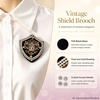 image:imageRetro Royal Crown Brooch Pins for Women Vintage Gold Brooch for MenBlack