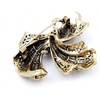 image:imageRhinestone Black Flower Brooches Women Vintage Antique Silver Brooch Pin Elegant Exquisite BrochesBowchampange