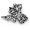 image:imageRhinestone Black Flower Brooches Women Vintage Antique Silver Brooch Pin Elegant Exquisite BrochesBowknitstyle01