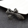 image:imageRhinestone Black Flower Brooches Women Vintage Antique Silver Brooch Pin Elegant Exquisite BrochesBowknitstyle02