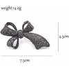 image:imageRhinestone Black Flower Brooches Women Vintage Antique Silver Brooch Pin Elegant Exquisite BrochesBowknitstyle02