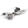image:imageRhinestone Black Flower Brooches Women Vintage Antique Silver Brooch Pin Elegant Exquisite BrochesBowknitstyle04