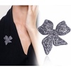 image:imageRhinestone Black Flower Brooches Women Vintage Antique Silver Brooch Pin Elegant Exquisite BrochesZ01