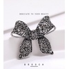 image:imageRhinestone Black Flower Brooches Women Vintage Antique Silver Brooch Pin Elegant Exquisite BrochesZ02