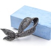 image:imageRhinestone Black Flower Brooches Women Vintage Antique Silver Brooch Pin Elegant Exquisite Brochesblack tie