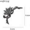 image:imageRhinestone Black Flower Brooches Women Vintage Antique Silver Brooch Pin Elegant Exquisite Brochesflowerstyle01