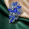 image:imageRhinestone Flower Brooch Pin for Women Sparkly Crystal for Wedding BridalBlue