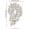image:imageRhinestone Flower Brooch Pin for Women Sparkly Crystal for Wedding BridalGold