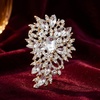 image:imageRhinestone Flower Brooch Pin for Women Sparkly Crystal for Wedding BridalGold