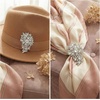 image:imageRhinestone Flower Brooch Pin for Women Sparkly Crystal for Wedding BridalSilver