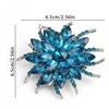 image:imageRose Brooch for Women and Men Elegant Rhinestone Flower Lapel Pin Classic Flower Jewelry Accessory for Weddings Formal Parties and Dress DecorBlue