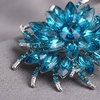 image:imageRose Brooch for Women and Men Elegant Rhinestone Flower Lapel Pin Classic Flower Jewelry Accessory for Weddings Formal Parties and Dress DecorBlue