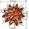 image:imageRose Brooch for Women and Men Elegant Rhinestone Flower Lapel Pin Classic Flower Jewelry Accessory for Weddings Formal Parties and Dress DecorChampagne