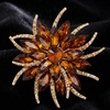 image:imageRose Brooch for Women and Men Elegant Rhinestone Flower Lapel Pin Classic Flower Jewelry Accessory for Weddings Formal Parties and Dress DecorChampagne