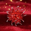 image:imageRose Brooch for Women and Men Elegant Rhinestone Flower Lapel Pin Classic Flower Jewelry Accessory for Weddings Formal Parties and Dress DecorRed