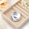image:imageRound Silver Brooches and Pins for Women 2 Metal Irregular Brooch Clip
