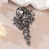 image:imageSELOVO Large Long Flower Brooch Pin for Women Wedding Party Brooch PendantBlack
