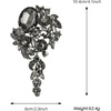 image:imageSELOVO Large Long Flower Brooch Pin for Women Wedding Party Brooch PendantBlack