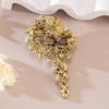image:imageSELOVO Large Long Flower Brooch Pin for Women Wedding Party Brooch PendantBrown