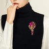 image:imageSELOVO Large Long Flower Brooch Pin for Women Wedding Party Brooch PendantHot Pink