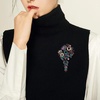 image:imageSELOVO Large Long Flower Brooch Pin for Women Wedding Party Brooch PendantPurple