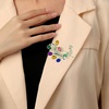 image:imageStunning Rhinestone Peacock Brooch Pin for Women Crystal Bird Lapel Pin for Blazer Jacket HatMulticolor