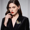 image:imageStunning Rhinestone Peacock Brooch Pin for Women Crystal Bird Lapel Pin for Blazer Jacket HatMulticolor