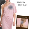 image:imageTHARAHT Feather Flower Brooch Pin 150mm Elegant Floral Lapel Pin for Women Men Suit Dress Shawl Accessory for Wedding Party Banquet Dance Banquet Fashion Jewelry Clothes AccessoriesGray