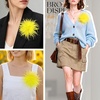image:imageTHARAHT Feather Flower Brooch Pin 150mm Elegant Floral Lapel Pin for Women Men Suit Dress Shawl Accessory for Wedding Party Banquet Dance Banquet Fashion Jewelry Clothes AccessoriesYellow