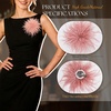 image:imageTHARAHT Feather Flower Brooch Pin 150mm Elegant Floral Lapel Pin for Women Men Suit Dress Shawl Accessory for Wedding Party Banquet Dance Banquet Fashion Jewelry Clothes AccessoriesDirty Pink