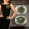 image:imageTHARAHT Feather Flower Brooch Pin 150mm Elegant Floral Lapel Pin for Women Men Suit Dress Shawl Accessory for Wedding Party Banquet Dance Banquet Fashion Jewelry Clothes AccessoriesOlive Green