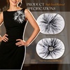 image:imageTHARAHT Feather Flower Brooch Pin 150mm Elegant Floral Lapel Pin for Women Men Suit Dress Shawl Accessory for Wedding Party Banquet Dance Banquet Fashion Jewelry Clothes AccessoriesMix BlackWhite