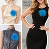 image:imageTHARAHT Feather Flower Brooch Pin 150mm Elegant Floral Lapel Pin for Women Men Suit Dress Shawl Accessory for Wedding Party Banquet Dance Banquet Fashion Jewelry Clothes AccessoriesAqua Blue