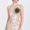 image:imageTHARAHT Feather Flower Brooch Pin 150mm Elegant Floral Lapel Pin for Women Men Suit Dress Shawl Accessory for Wedding Party Banquet Dance Banquet Fashion Jewelry Clothes AccessoriesOlive Green