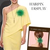 image:imageTHARAHT Feather Flower Brooch Pin 150mm Elegant Floral Lapel Pin for Women Men Suit Dress Shawl Accessory for Wedding Party Banquet Dance Banquet Fashion Jewelry Clothes AccessoriesGrass Green