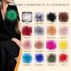 image:imageTHARAHT Feather Flower Brooch Pin 150mm Elegant Floral Lapel Pin for Women Men Suit Dress Shawl Accessory for Wedding Party Banquet Dance Banquet Fashion Jewelry Clothes AccessoriesGrass Green