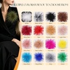 image:imageTHARAHT Feather Flower Brooch Pin 150mm Elegant Floral Lapel Pin for Women Men Suit Dress Shawl Accessory for Wedding Party Banquet Dance Banquet Fashion Jewelry Clothes AccessoriesOlive Green