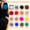 image:imageTHARAHT Feather Flower Brooch Pin 150mm Elegant Floral Lapel Pin for Women Men Suit Dress Shawl Accessory for Wedding Party Banquet Dance Banquet Fashion Jewelry Clothes AccessoriesAqua Blue