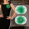 image:imageTHARAHT Feather Flower Brooch Pin 150mm Elegant Floral Lapel Pin for Women Men Suit Dress Shawl Accessory for Wedding Party Banquet Dance Banquet Fashion Jewelry Clothes AccessoriesGrass Green