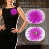 image:imageTHARAHT Feather Flower Brooch Pin 150mm Elegant Floral Lapel Pin for Women Men Suit Dress Shawl Accessory for Wedding Party Banquet Dance Banquet Fashion Jewelry Clothes AccessoriesHot Pink