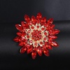 image:imageVintage Crystal Rhinestone Flowershaped Sunflower Brooch Pin AccessoriesA blue