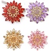 image:imageVintage Crystal Rhinestone Flowershaped Sunflower Brooch Pin AccessoriesA blue