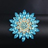 image:imageVintage Crystal Rhinestone Flowershaped Sunflower Brooch Pin AccessoriesA blue