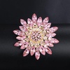 image:imageVintage Crystal Rhinestone Flowershaped Sunflower Brooch Pin AccessoriesA gold