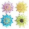 image:imageVintage Crystal Rhinestone Flowershaped Sunflower Brooch Pin AccessoriesA grey