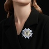 image:imageVintage Crystal Rhinestone Flowershaped Sunflower Brooch Pin AccessoriesA purple