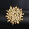 image:imageVintage Crystal Rhinestone Flowershaped Sunflower Brooch Pin AccessoriesA white