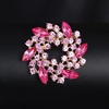 image:imageVintage Crystal Rhinestone Flowershaped Sunflower Brooch Pin AccessoriesB blue
