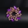 image:imageVintage Crystal Rhinestone Flowershaped Sunflower Brooch Pin AccessoriesB blue